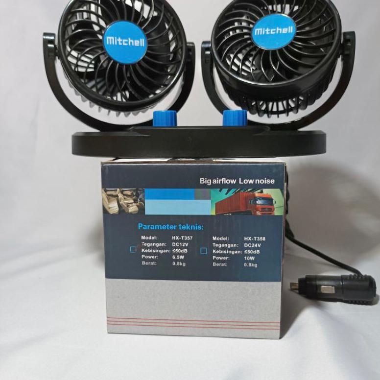 sale KIPAS ANGIN MOBIL MITCHELL T357 T358 12Volt - 24Volt 12V 24V Plus 2 Colokan USB MITCHELL