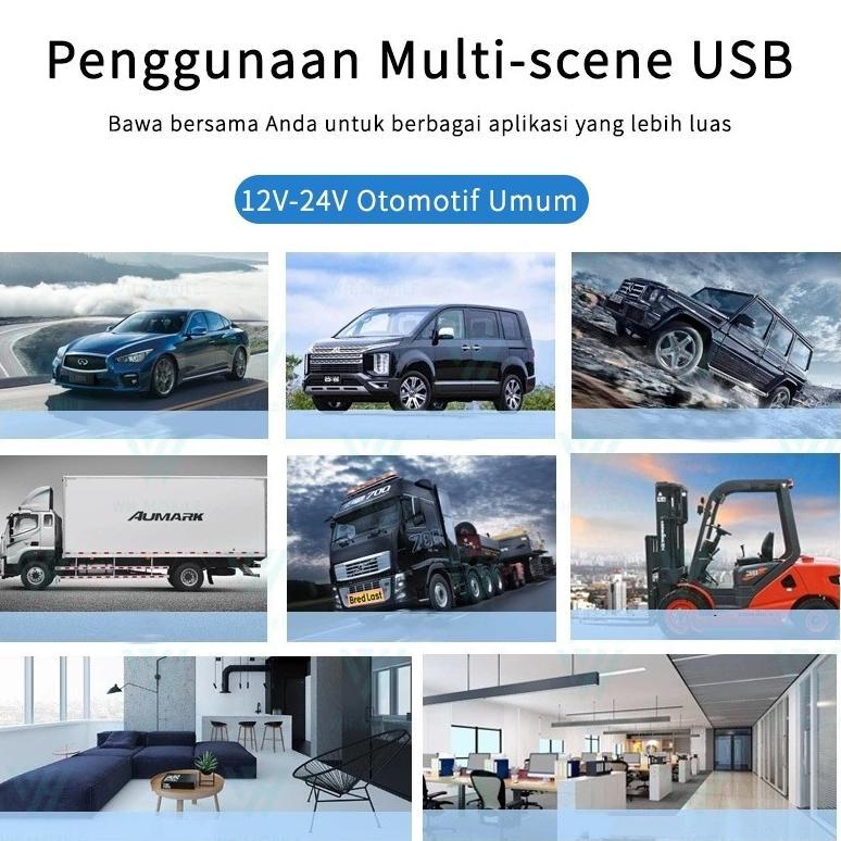HOT PRODUCT [Versi Terbaru] Kipas angin Mobil 24 Volt/12 untuk truk Penyimpanan yang dapat dilipat K