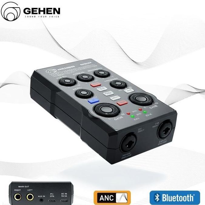 GEHEN GH244 Audio Interface 24Bit/48kHz Streaming Adapter 2 Channel BT ANC Original dengan Fitur Blu