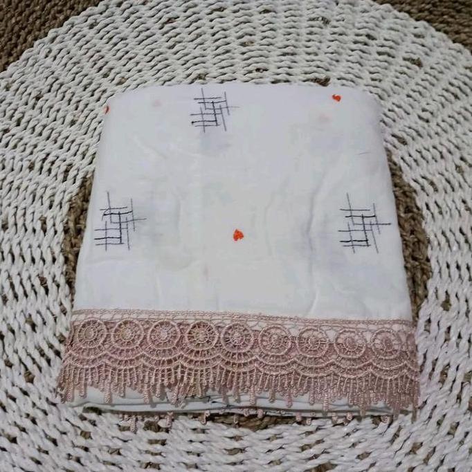 Disiniaja- [New Arrival] Mukena Terusan Rayon Bordir Motif Rania Nyaman Panjang Mukena Rayon Bunga