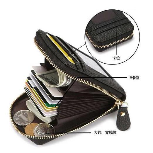 Dompet Kulit Wallet Wanita Pria Tas Kecil Tempat Slot Kartu Kredit ATM BS