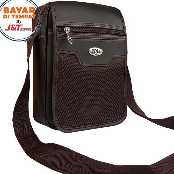 bod.sanah - tas selempang pria bahu  polo sport tas gadhet pria kulit tas selempang polo tas sling b