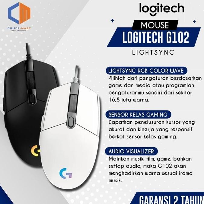 LOGITECH G102 PRODIGY Mouse Gaming black / white 100% original