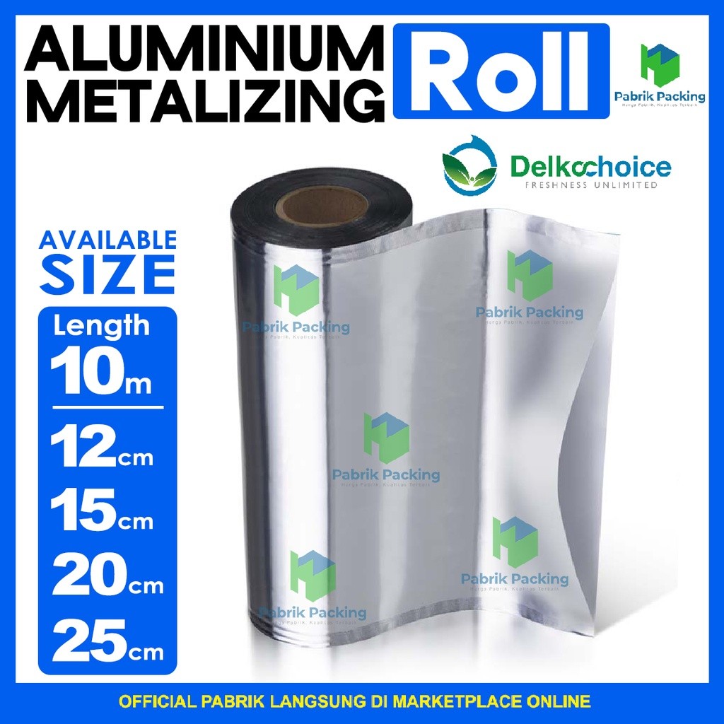 Plastik Saset Kemasan Alumunium Foil Kemasan Sachet Metalizing Roll Delkochoice