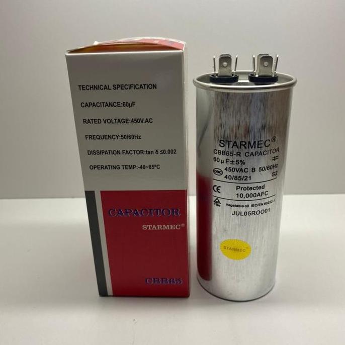 Kapasitor Ac 60Uf Capasitor Ac 60 Uf 450Vac Starmec Restock
