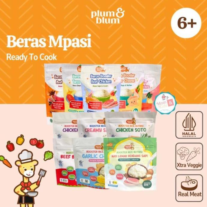 Sandmilk- Plum & Blum Beras Mpasi 200Gr | Bubur Mpasi Bayi