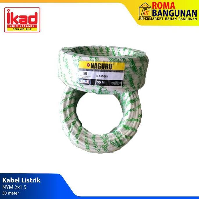 Naguru Kabel Listrik Listrik Roll NYM 2x1.5MM / 2x1.5 MM 50