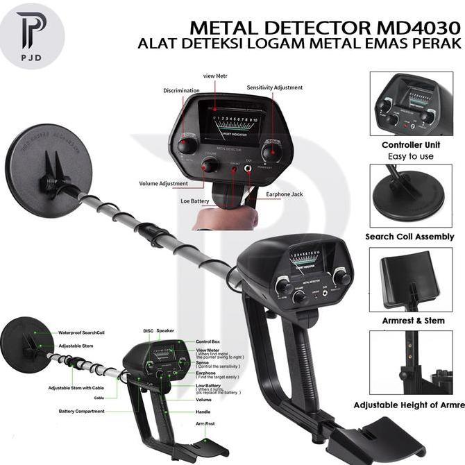 VERBENA MD4030 Gold Metal Detector Emas Logam King Detektor MD-4030