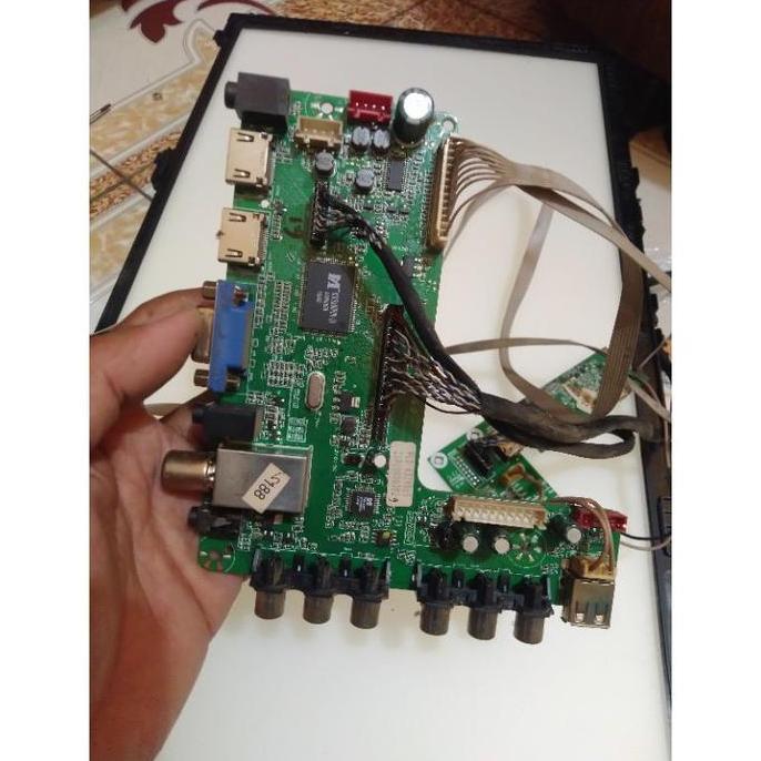mb mainboard tv polytron pld 43tv865