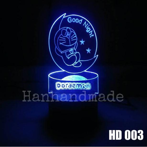 LAMPU HIAS 3D AKRILIK DORAEMON COSTUME NAMA