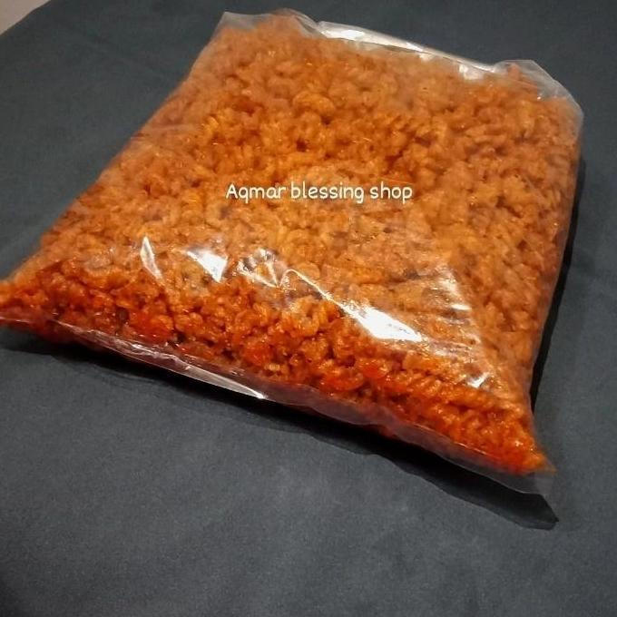 makaroni bantet pedas 1 kg / makaroni spiral pedas HS