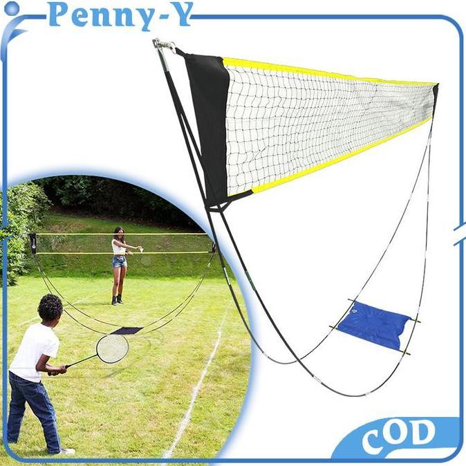 SOORIM Net Badminton Portable Net Bulutangkis Portable Badminton Net Portable