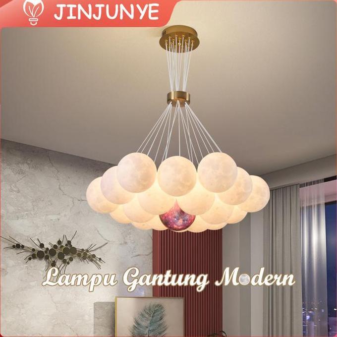 Lampu Gantung Desainer Modern Kreatif 3D Bola/Lampu Gantung