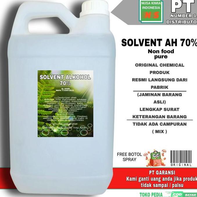 Bytwx- Alkohol 70% 5 Liter Ethanol / Alkohol 70% 5 Liter Pure Ethanol