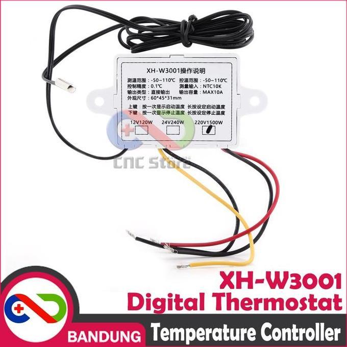 XH-W3001 DIGITAL THERMOSTAT TEMPERATURE PENGATUR SUHU