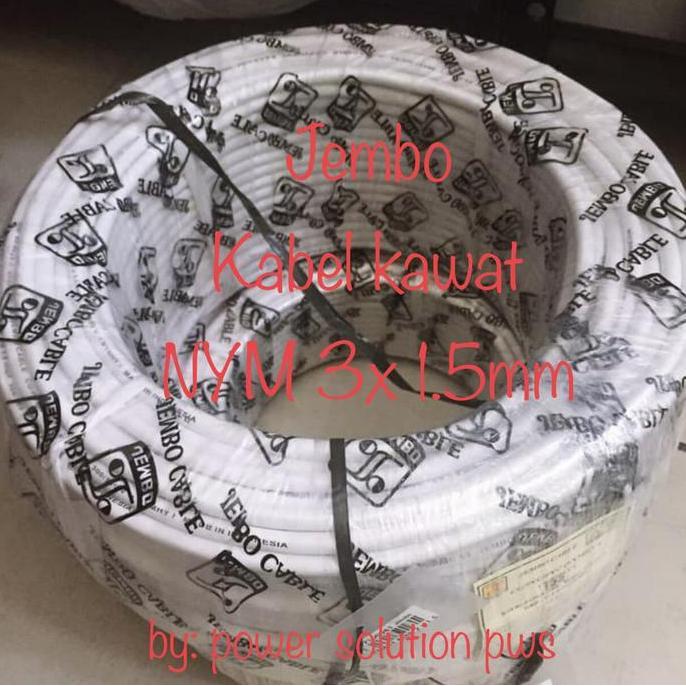 Kabel Kawat NYM 3x1.5mm Jembo Cable NYM 3x 1.5mm