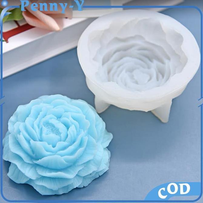 SOORIM Cetakan Pudding Bunga Cetakan Lilin Silicone Mold Cetakan Bunga Puding Cetakan Silikon Bunga 