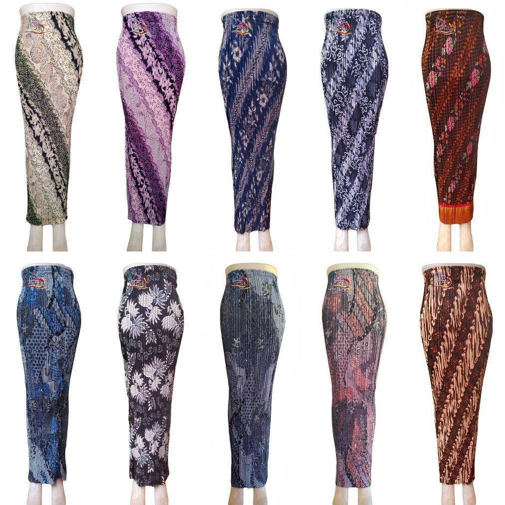 HARGA TURUN Bali.la Rok / Rok Plisket / Rok Plisket Batik/ Kain Rok plisket batik bawahan kebaya | S