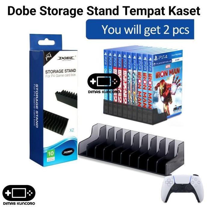 Dobe Storage Stand Tempat KASET game card box ps1 ps2 ps3 ps4 ps5 murah