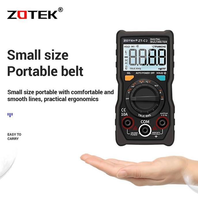 Indusprik- Zotek Zt-C2 Avometer Digital Multitester Digital Original Ac/Dc