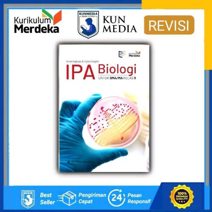 BUKU BIOLOGI KELAS 10 11 12 SMA ERLANGGA KURIKULUM MERDEKA IRNANINGTYAS EDISI REVISI