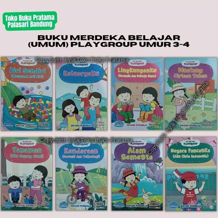 Paket Majalah Paud/Tk Playgroup Umur 3-4 Kurikulum Merdeka