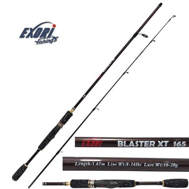 BEBAS ONGKIR - Joran Pancing Exori Blaster XT Carbon Solid 150 165 180