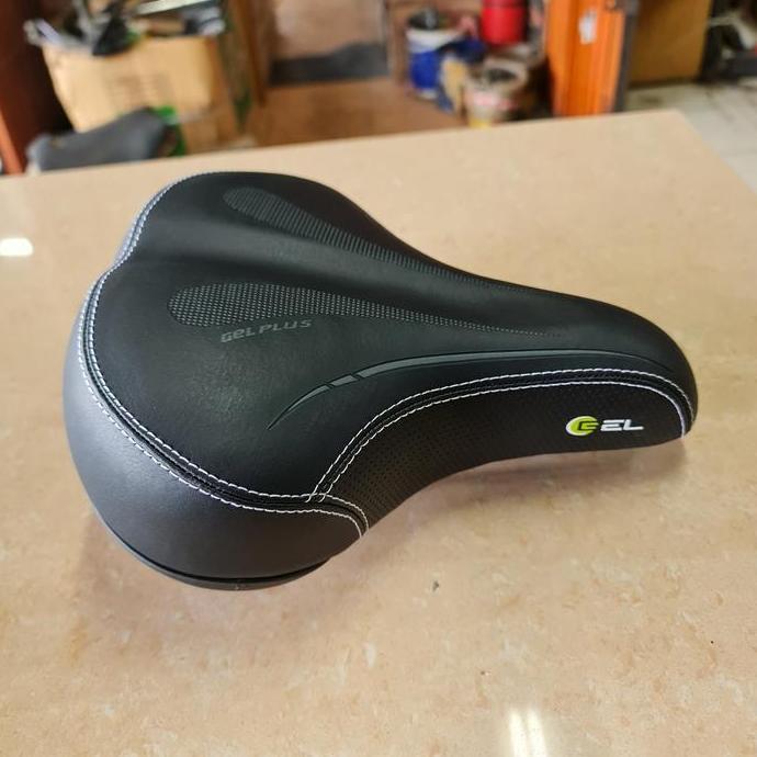 Sadel Gel Comfy Polygon Plus Per Double Sepeda Gunung MTB Lipat Saddle