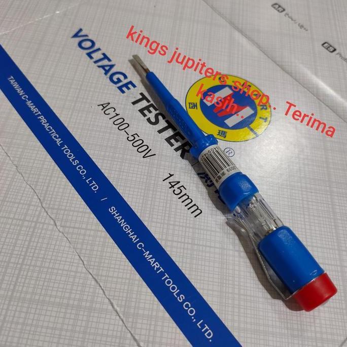 Indusprik- Unior Original Tespen 140Mm 180Mm Atau Cmart 145Mm Ac Tes Pen Tester Listrik Pln Obeng