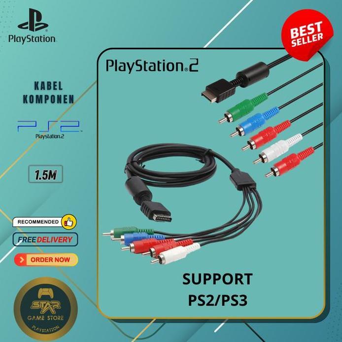 Kabel Component Komponen Av Ps2 Ps3 Di Tv Led Accessories Game murah