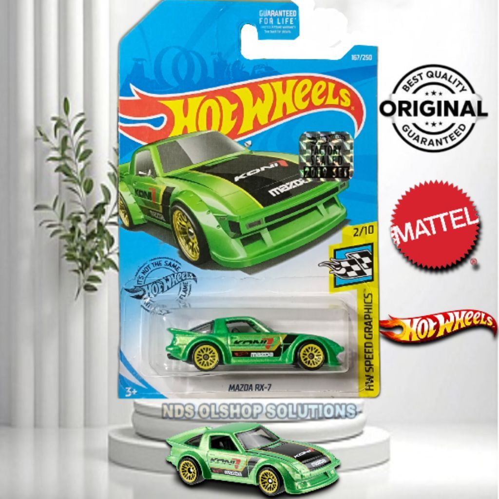 HOT WHEELS MAZDA RX7 KONI FACTORY SEALED ORIGINAL MATTEL