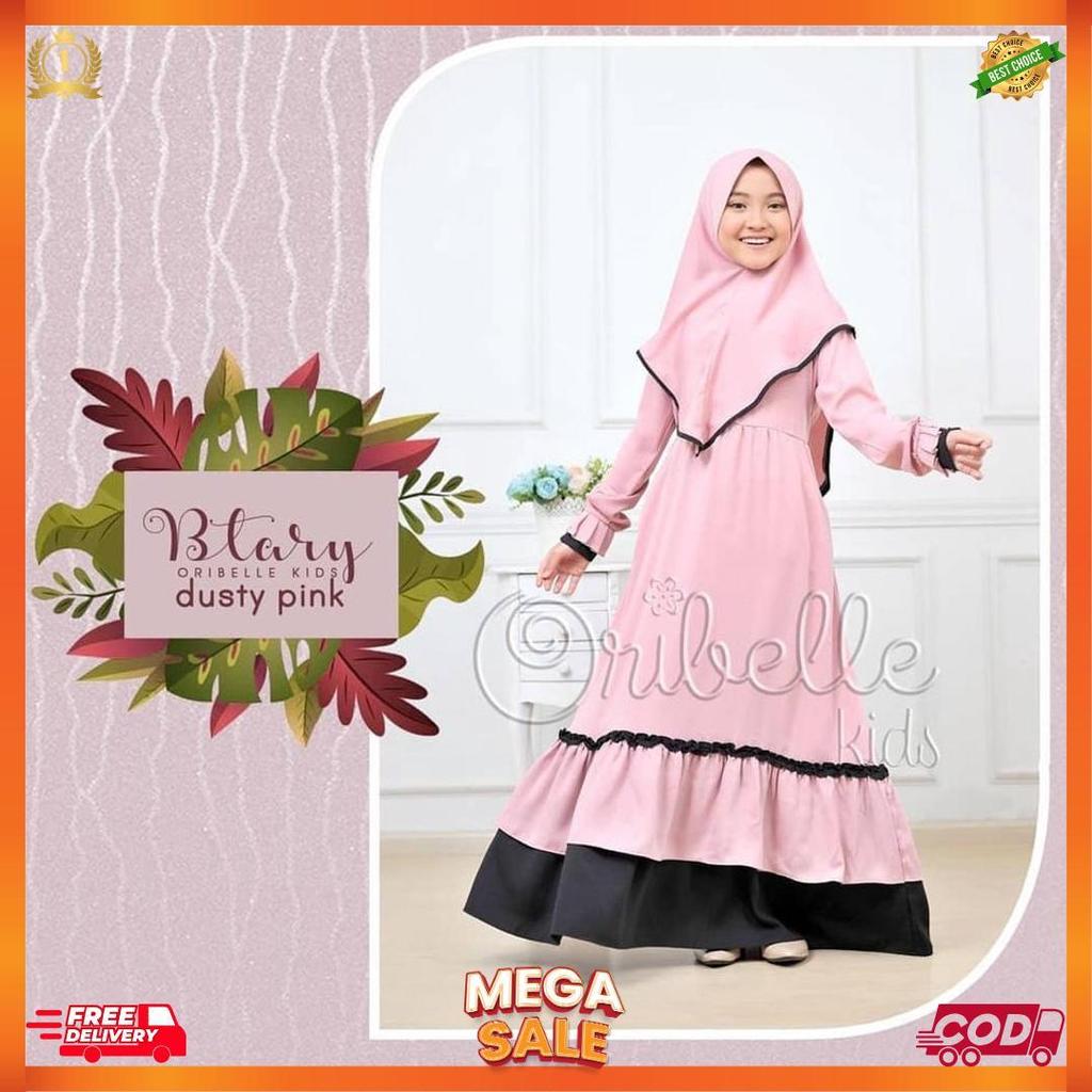 Gamis Syar'I Anak | Baju Muslim Anak Perempuan Terbaru Umur 10-12 Tahun [L6]