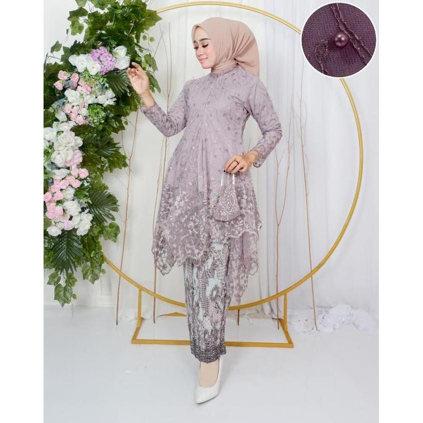 AI85 ~ Setelan kebaya tunik salena / kebaya modern / kebaya muslimah
