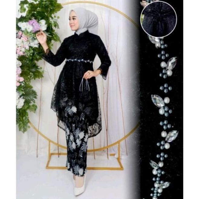 AI135 }} Kebaya Aurora Lesti Mutiara Payet//Setelan Kebaya Lesti Kejora//Atasan Kebaya Modern Payet/