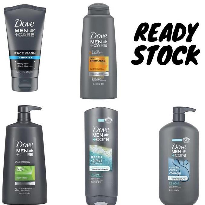 IMPORT USA Dove Men Care Shampoo Conditioner Body Face Wash