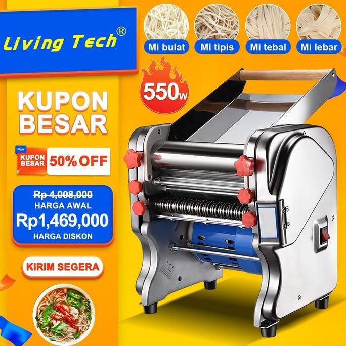 Rassdam123 - Living 55W Mesin Pembuat Mie Elektrik/Mesin Mie Listrik Gilingan Mie Listrik Otomatis M