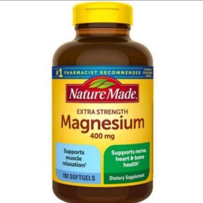 nature made magnesium 400 mg extra strength 180.softgel