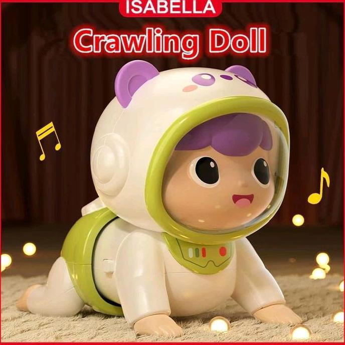 Termurah / Hot Sale Isbaella Crawling Doll / Boneka Bayi / Mainan Merangkak / Boneka Bayi Merangkak 