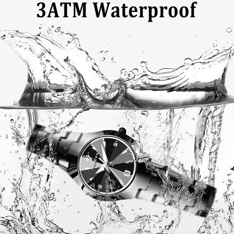 BESTPROMO AOKEYO W101 Jam Tangan Wanita Original Berlian Anti Air Analog Bisnis Kuarsa Jam Tangan Ce