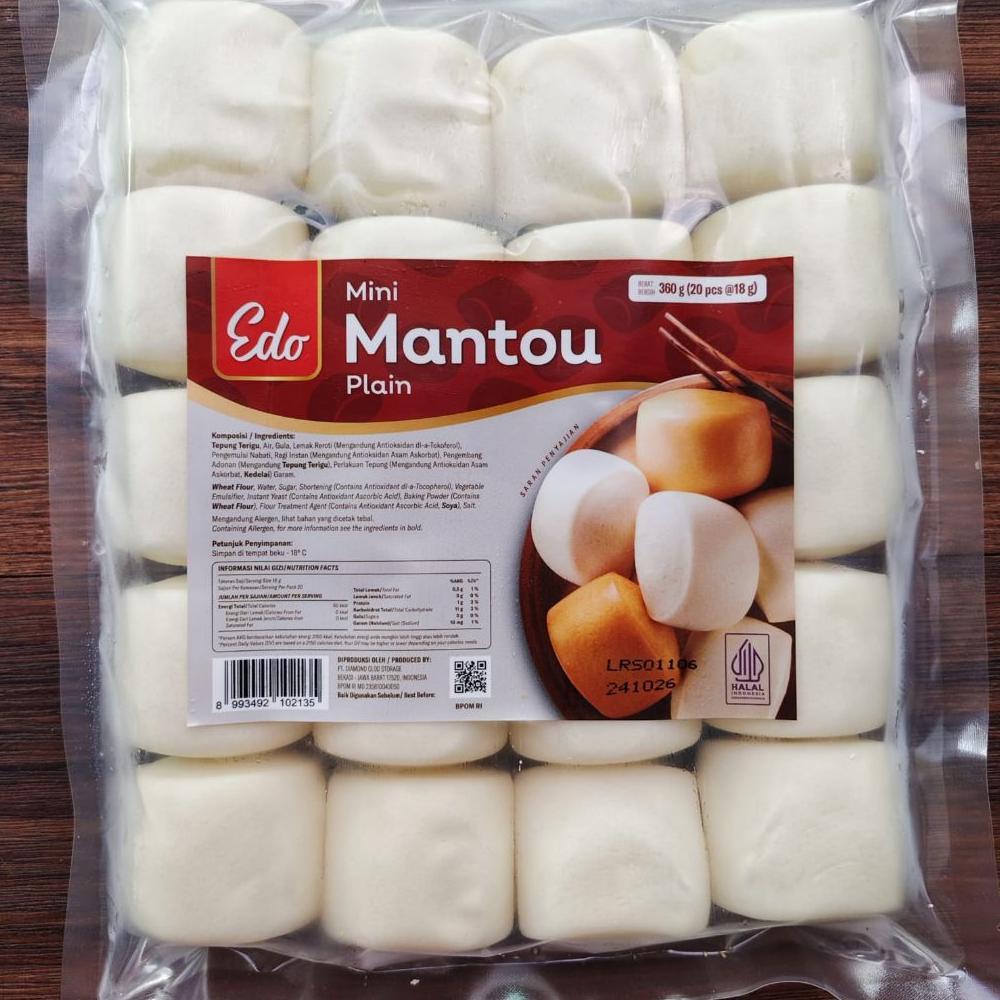 Mantau Edo Plain  | Mantou Edo 20 Pcs Termurah