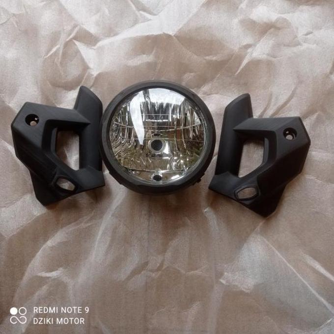 refektor lampu depan set komplit kupingan honda new cb verza