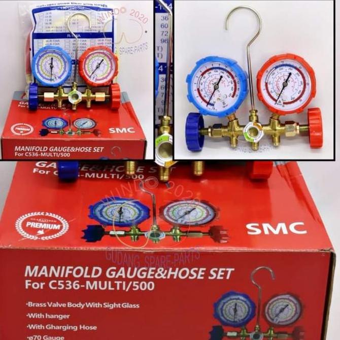 MANIFOLD DOBEL AC R12 R22 R404A R134A CHARGING VALVE STARMEC