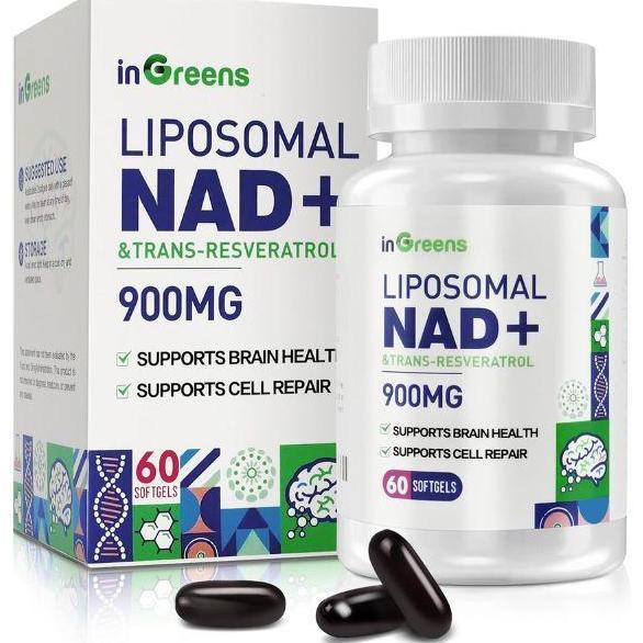 NMN + Resveratrol Liposomal NAD+ Trans Resveratrol Superior Absorption, True NAD Plus Supplement for