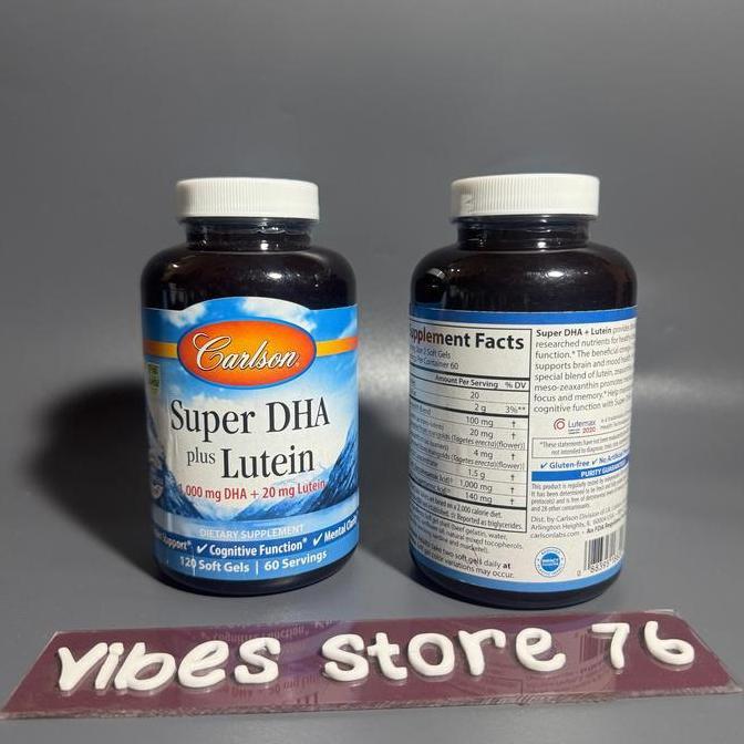 Carlson Super DHA 1000 mg Plus Lutein 20 mg