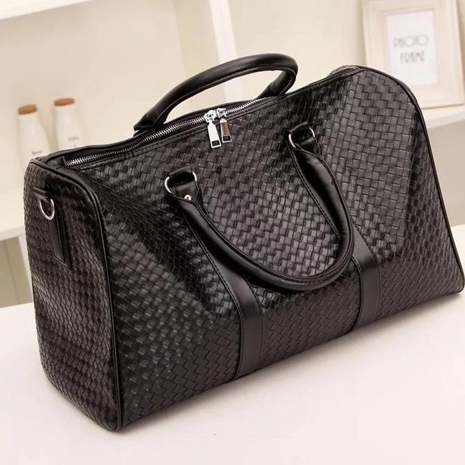 HARGA DISKON Tas Pulang Kampung Ukuran Sedang Bahan Aanyaman Travel Pria Tas Pakaian Serbaguna Prakt