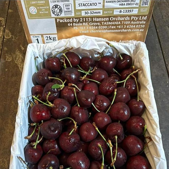 Bnbx- Buah Cherry Tasmanian Premium Fresh 1 Dus