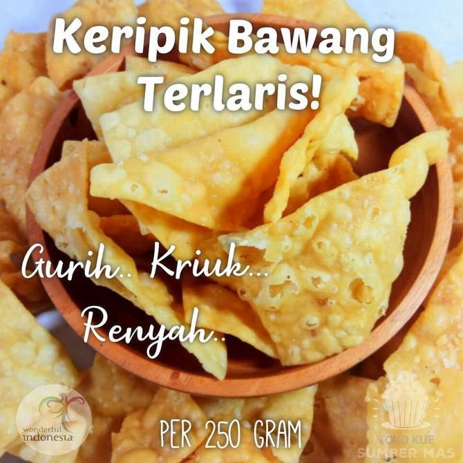 KERIPIK BAWANG 1kg / KERIPIK PANGSIT / KERIPIK BAWANG MS