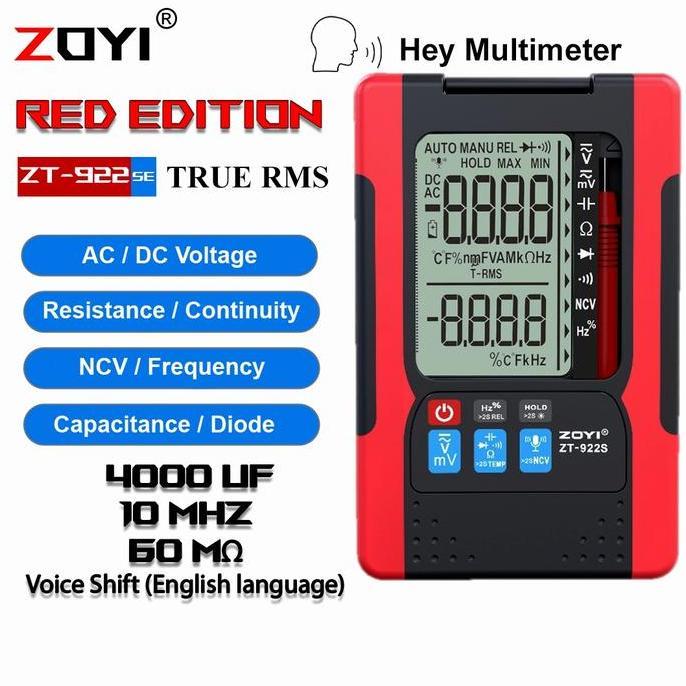 lapakjajan33  - zoyi zt-922se voice speak english multimeter multitester avometer d