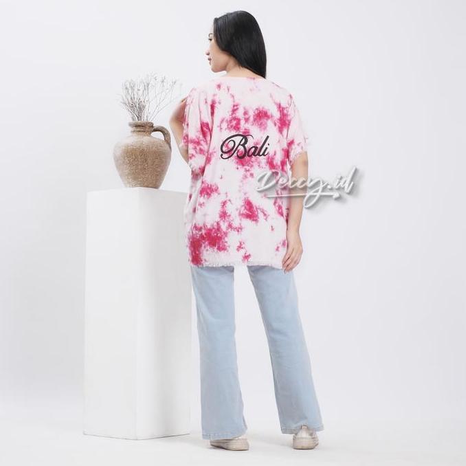 Iyakirim- Deccy.Id - Baju Kaos Barong Bali Atasan Yantren Tie Dye Wanita Pria Santai Pantai