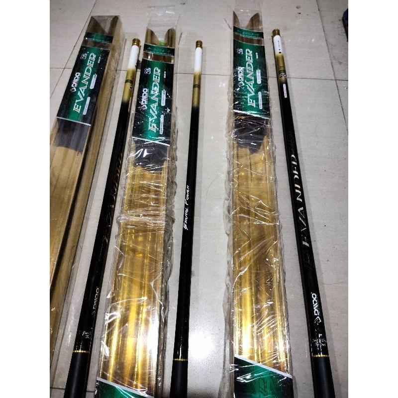 Joran Tegeg Pancing Super Hard Daido Evander Carbon Brutal 250 300 360 450 540 630 Cm